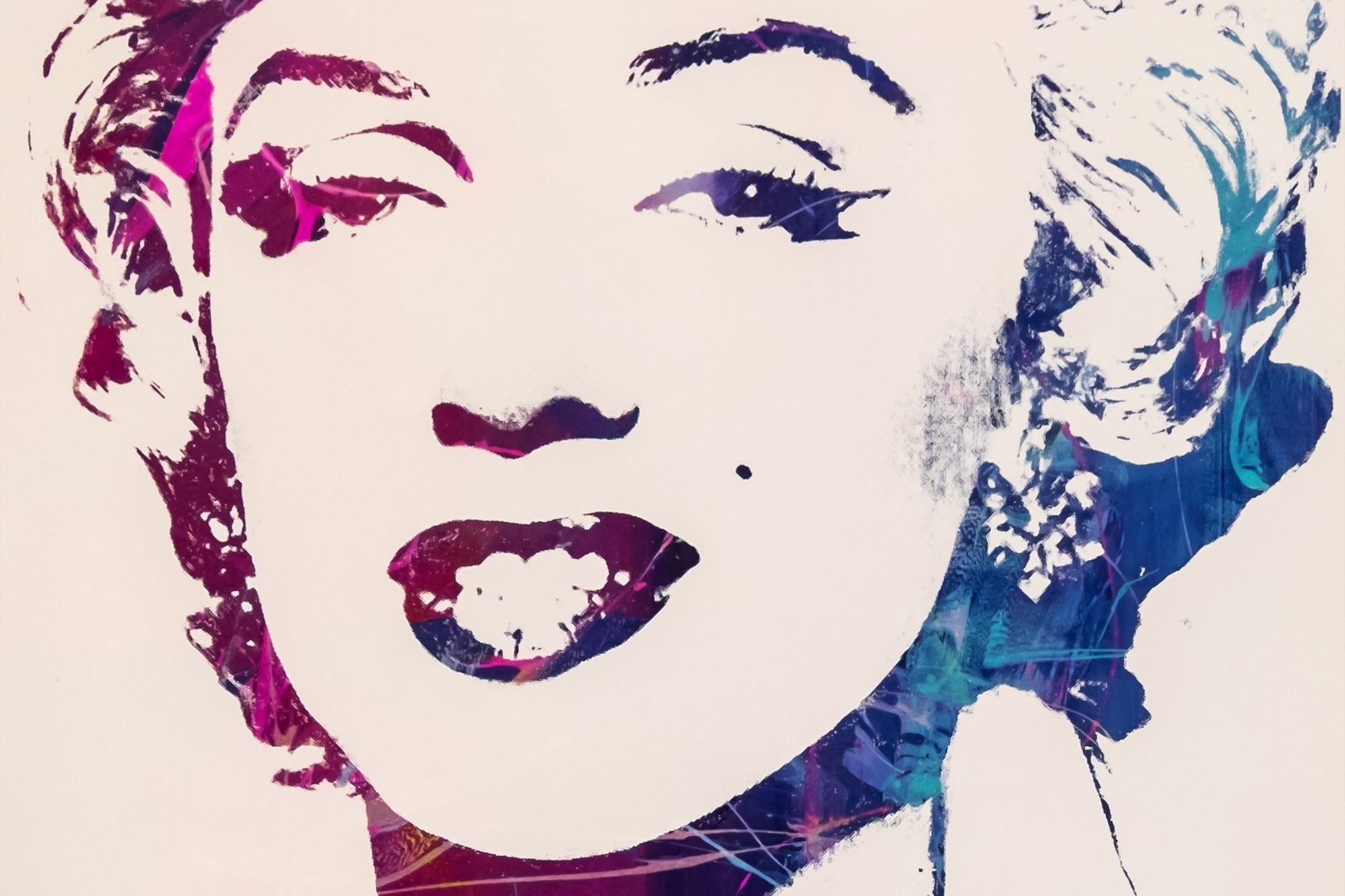 Marilyn Monoprint - White