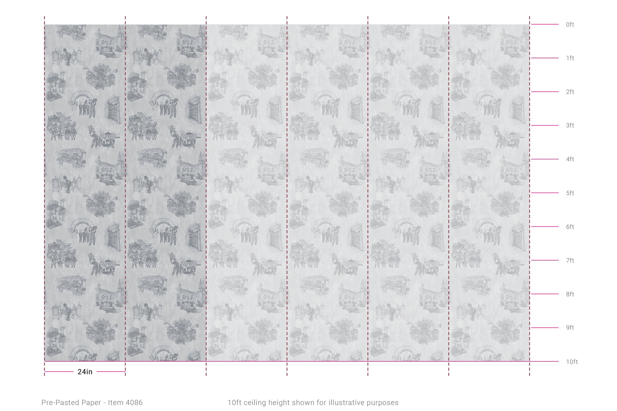 New Orleans Toile: Backstreets - Gris Gris
