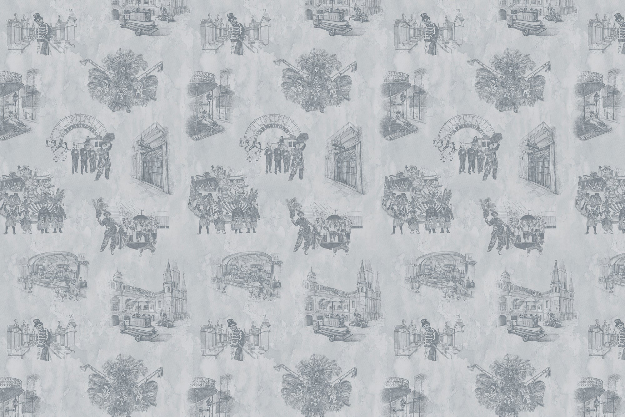 New Orleans Toile: Backstreets - Gris Gris