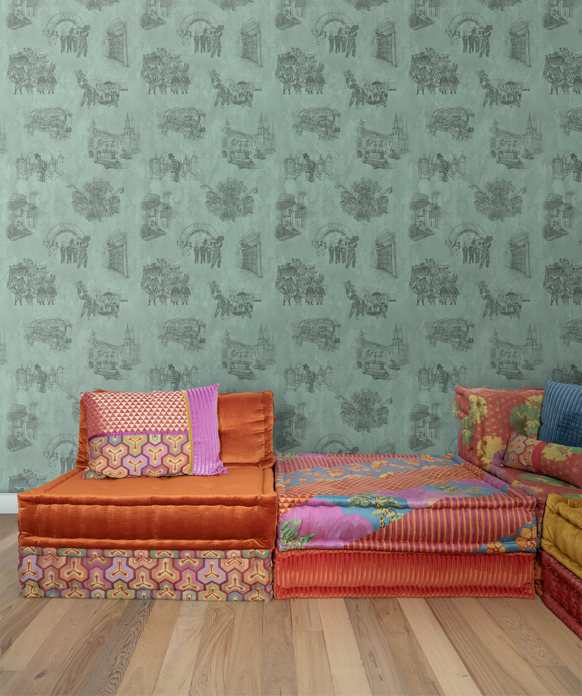 New Orleans Toile: Backstreets - Patina