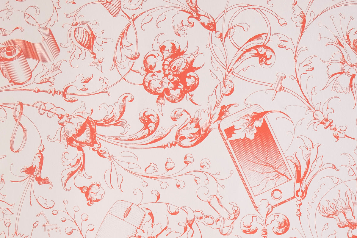 Office Baroquen - Hot Coral