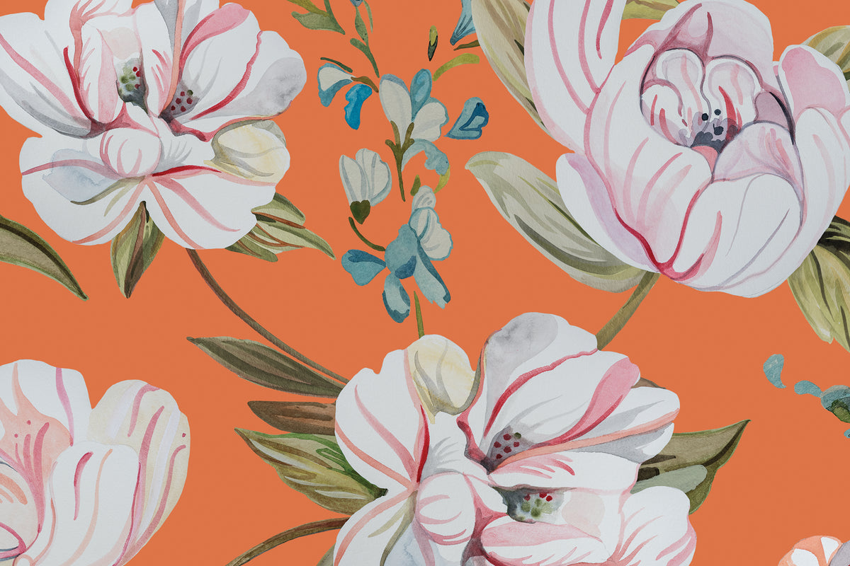 Petite Camellias - Persimmon