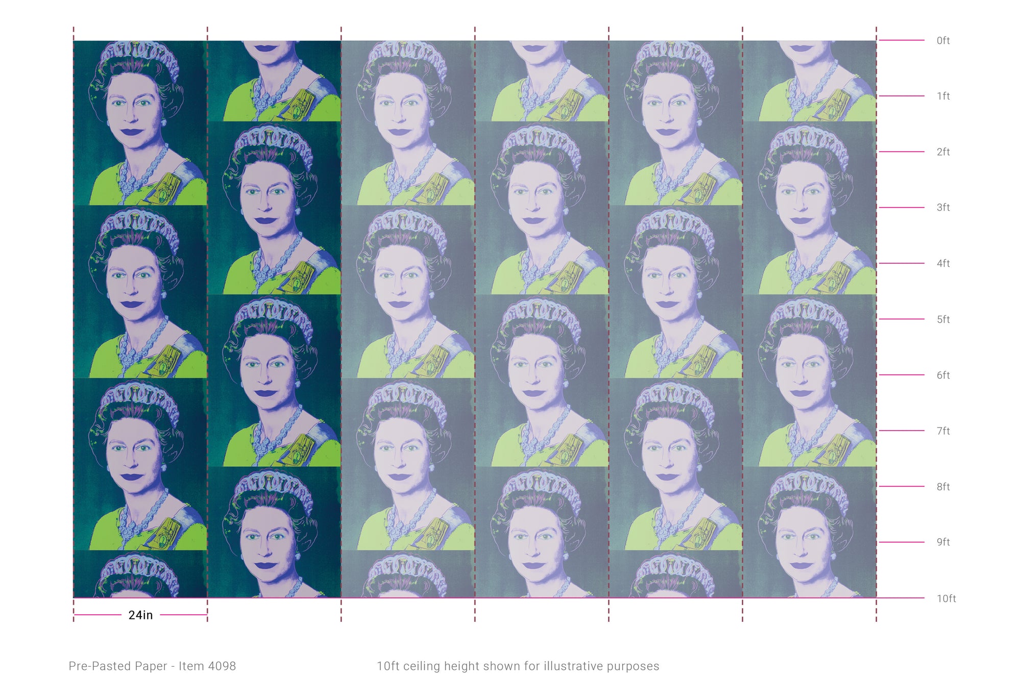 Queen Elizabeth - Teal