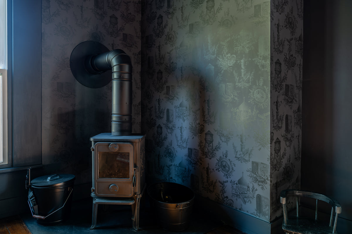 Wythe Toile - Midnight Green