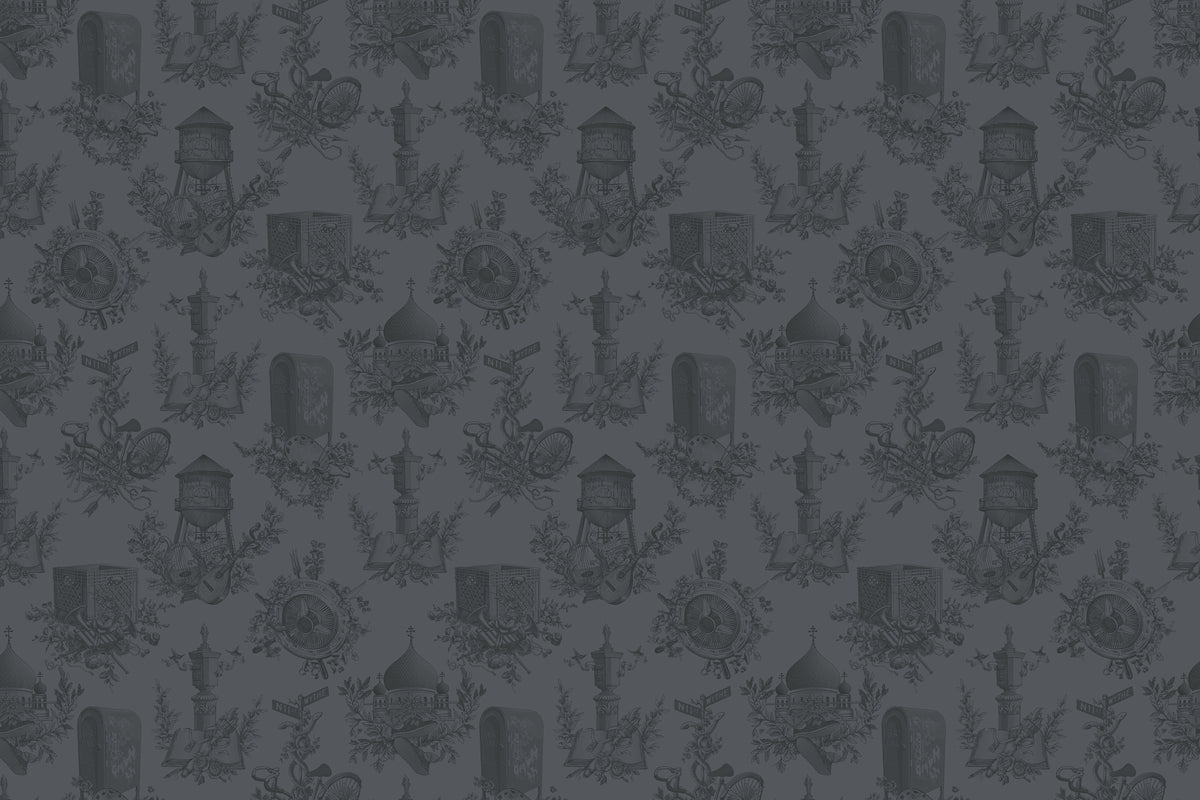 Wythe Toile - Midnight Green