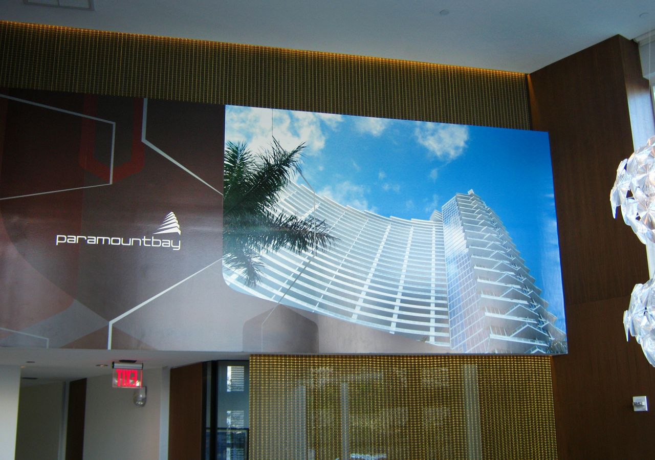 Custom digital photography and graphics in the sales center