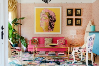 Elysian Fields lookin' super fly in designer Allison Muir's magical San Fran living room. Photography by: Esteban Cortez