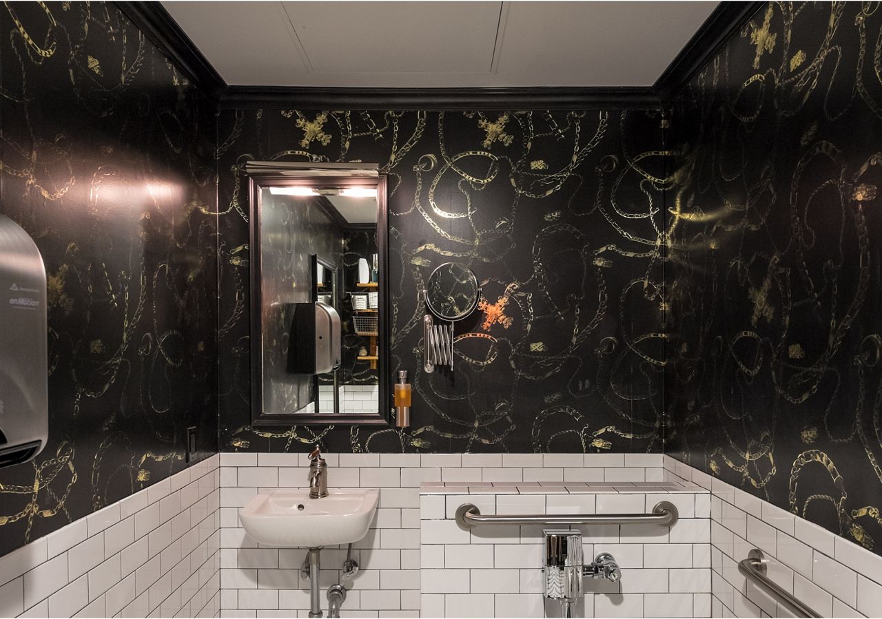 Bathroom bling with Nouveau Riche